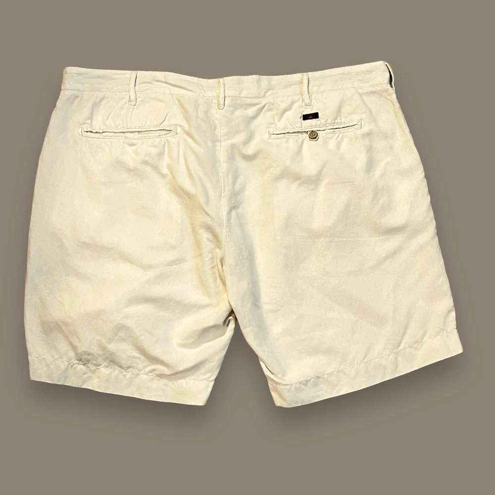 Faherty Malibu Shorts Linen Cotton Chinos Stone Lightweight Golf Pockets Mens 40